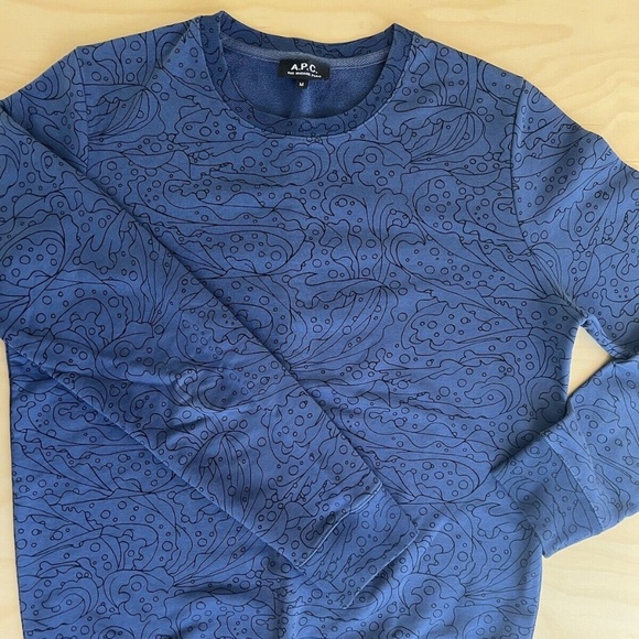 A.P.C. Rue Madame Paris Sweatshirt Jumper, Size M Medium, APC - Picture 8 of 9